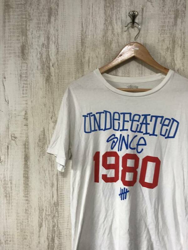 635☆【UNDEFEATED STUSSY SINCE 1980 Tシャツ 】ステューシー アンディフィーテッド 白 M