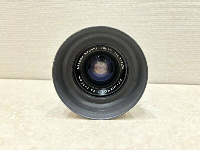 M4369　カメラレンズ Nikon ニコン PC-NIKKOR 1:2.8 f=35mm 動作未確認です！