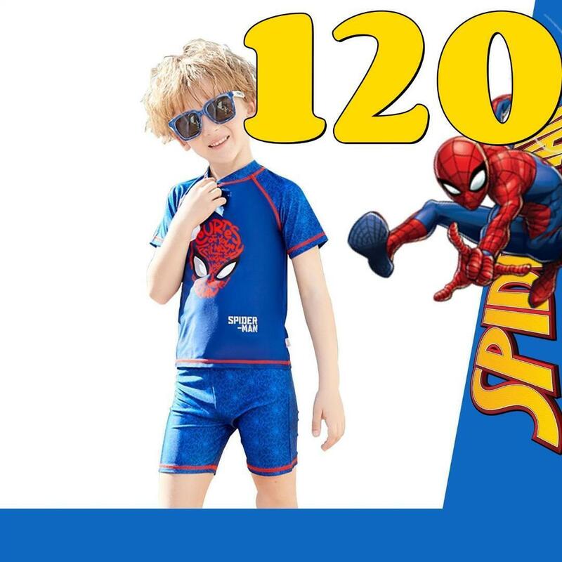 ★新品★水着 マーベル スパイダーマン スクール水着 3点セット男の子 キッズ 120