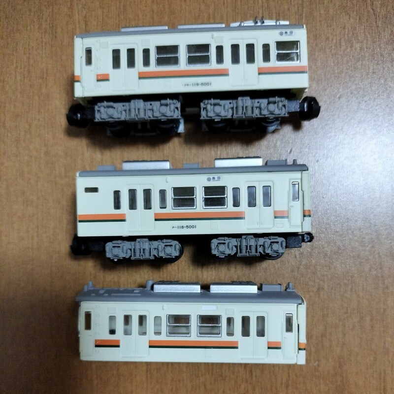 【組立済　現状渡し】（38）Bトレ　Bトレイン　119系　3両セット　　　鉄道　鉄道模型　Nゲージ　JR東海　国鉄