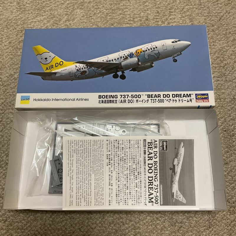 ハセガワ 1/200 ボーイング 737-500 AIR DO ベアドゥ　ドリーム号