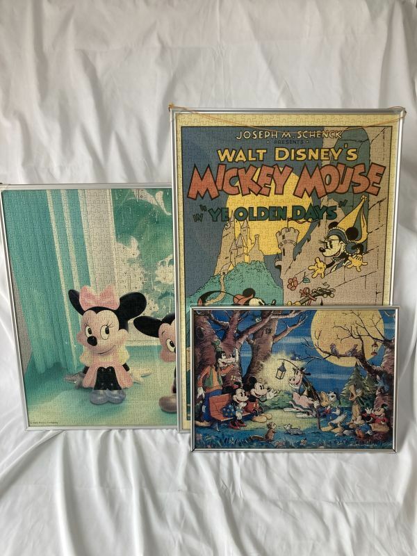 【完成品】ミッキー ディズニー パズル WALT DISNEY'S IN YE OLDEN DAYS 大きい