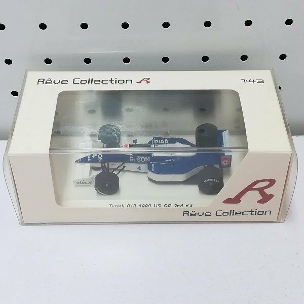 mL090a [難有] ミニマックス Reve Collection 1/43 ティレル 018 1990 US GP 2nd #4 J.アレジ | ミニカー T