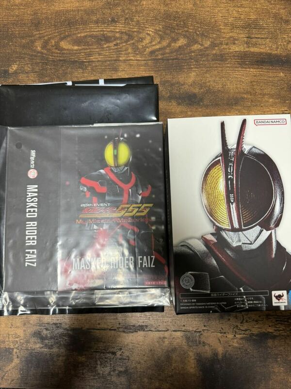 【ファイズアクセル付き】肩接続 仮面ライダーファイズ SHフィギュアーツ 真骨彫製法 オリジナルスリーブ付 555 パラダイスロスト 