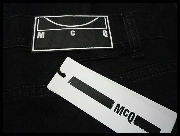 新品／定価30,600円 MCQ ALEXANDER MCQUEEN切替デニム / クロップドパンツ 32