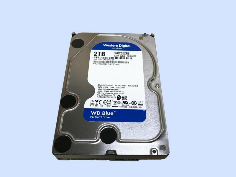 M3039 WesternDigital 3.5インチSATA WD20EZRZ 2TB 使用 17254時間 全国送料無料 