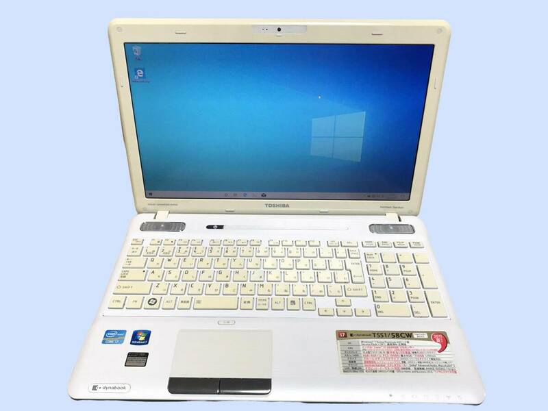 M3059 東芝 dynabook T551/58CW Core i7-2630QM HDD 750GB メモリ８GB　Win10 全国送料無料 