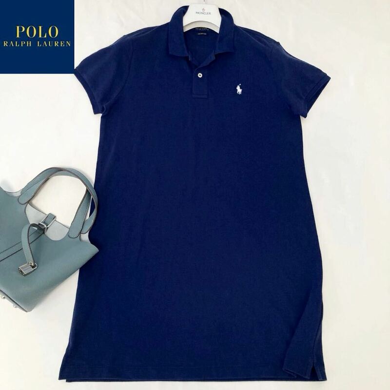 ★大きいサイズ★新品★ポロラルフローレン POLO RALPH LAUREN Lサイズ 洗える☆ドライカノコポロワンピース チュニックシャツ ゴルフにも!