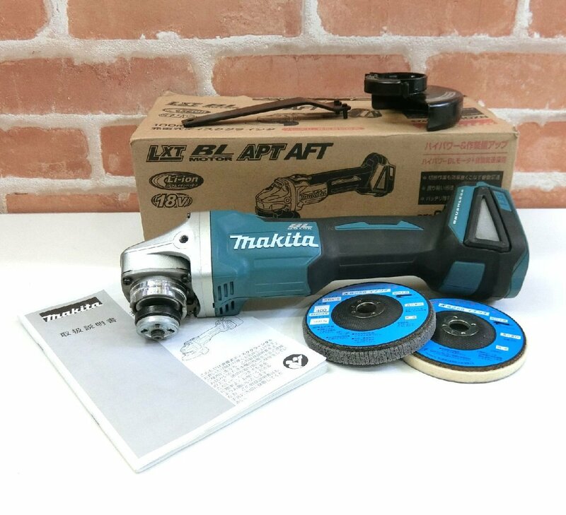 6442　動作確認済 美品 makita 充電式ディスクグラインダ GA404DZN マキタ 18V 100mm 電動工具 コードレス