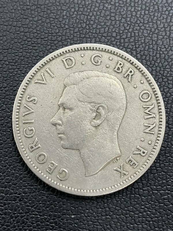 イギリス 2シリング硬貨 外国コイン ジョージ6世 1948年