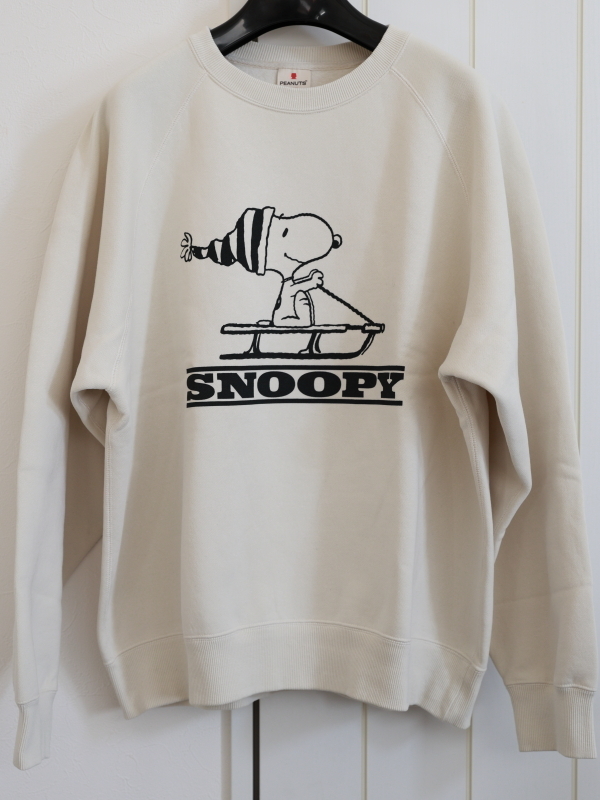 ★未使用に近い★ GU ヘビーウェイトスウェットプルオーバー PEANUTS 1(OFF WHITE) XXL