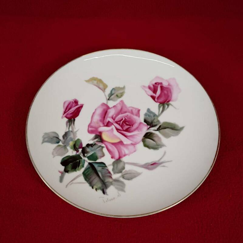 美品 日本陶器会社 オールドノリタケ NORITAKE NIPPON TOKIKAISHA プレート 皿 バラ 薔薇