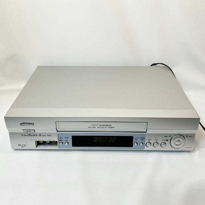 Victor ビクター VHSビデオデッキ　HR-F12 ビデオカセットレコーダー　ビデオデッキ　通電OK 詳細など未チェック　ジャンク品