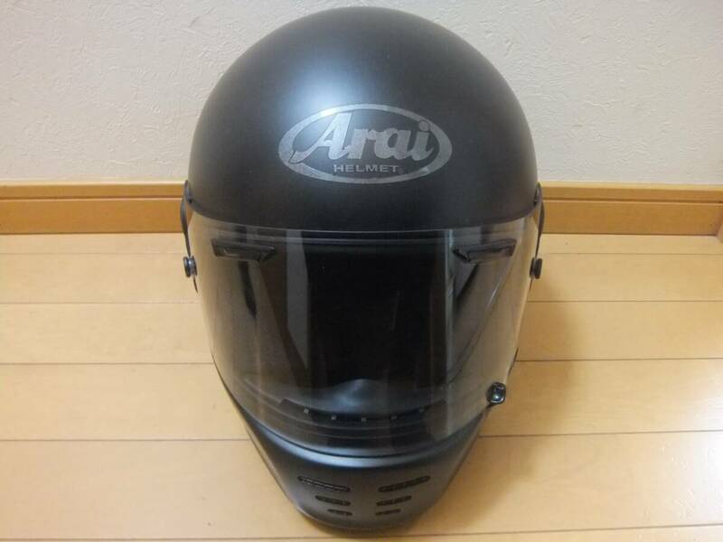 美品 Arai アライ ラパイド・ネオ RAPIDE-NEO フラットブラック サイズM(57・58cm) フルフェイスヘルメット