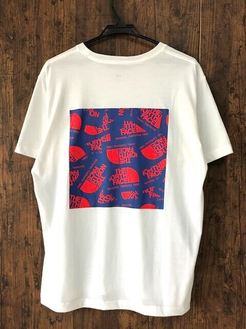 ss_1284y ★定形外 配送★ 大きいサイズ XL ザ ノースフェイス 背面に微発泡デカプリント 半袖Tシャツ 薄手 吸汗速乾 通気性 メンズ