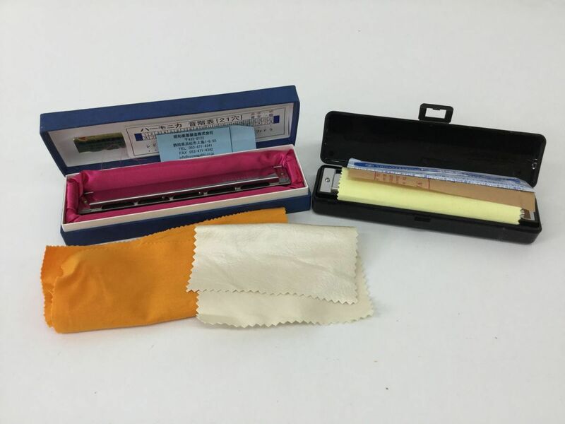 ●営KZ982-60　ハーモニカ 2点セット TOMBO HARMONICA21/昭和楽器製造株式会社 Showa HARMONICA 21S