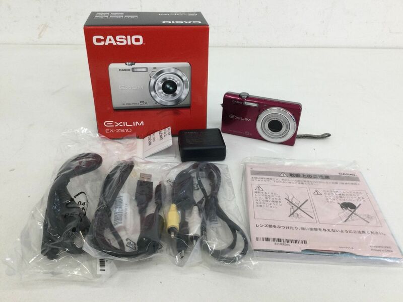 ●代DM250-60　【通電確認済み】　CASIO EXILIM EX- ZS10 ピンク コンデジ デジカメ デジタルカメラ