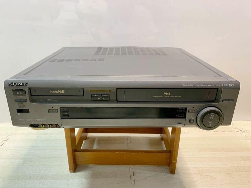 H3-4-061411 SONY ソニー WV-TW1 hi8 VHS Wデッキ 8mm 8ミリ ハイエイト ビデオデッキ レコーダー