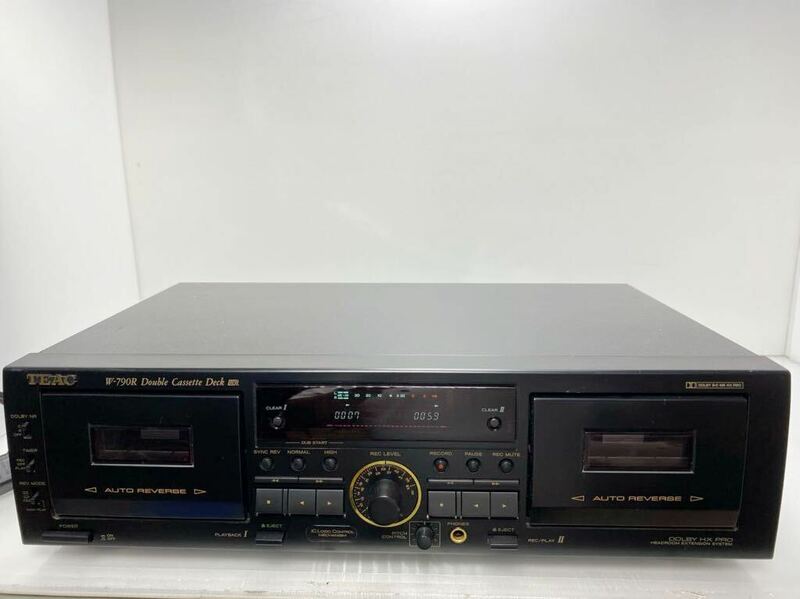 H5-3-061429 TEAC　W-709R　　カセットデッキ オーディオ機器 動作品