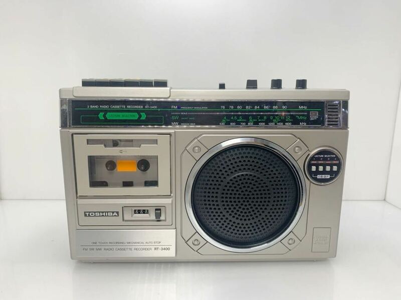 C2DP-062602 TOSHIBA RT-3400T ラジオカセットレコーダー 