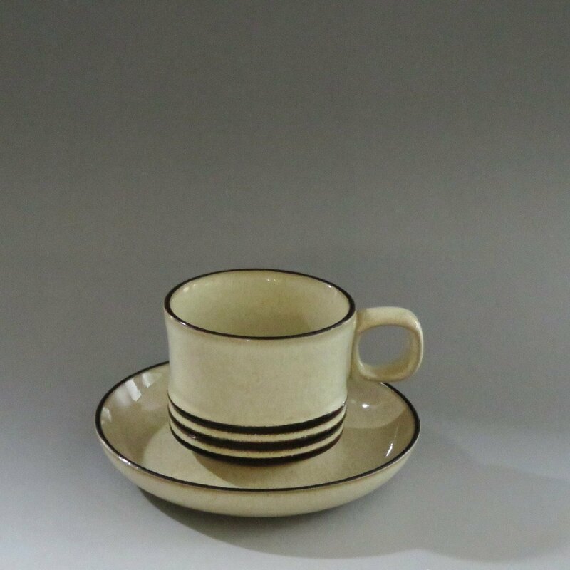 ◆◇英・England Denby ヴィンテージ デンビー Sahara サハラ C/S カップ&ソーサー 1客◇◆北欧デザイン ストーンウェア dby9944-b