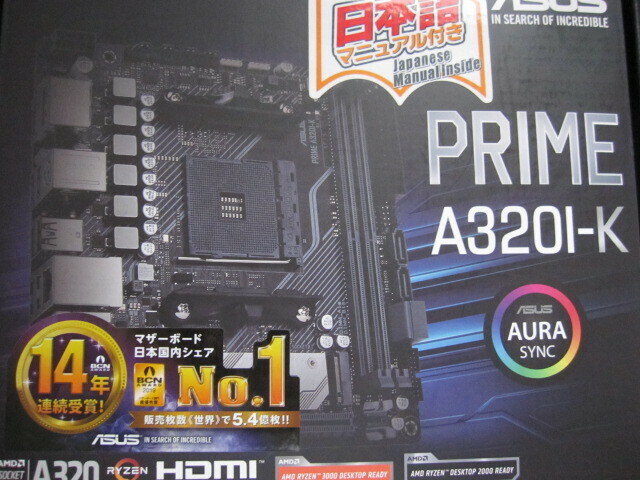 ASUS PRIME A320I-K A320 AM4 DDR4 USB3.1 SATA6Gb/s Mini-ITX