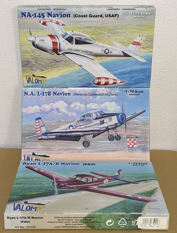 1/72 VALOM ライアン ナヴィオン 各国仕様未組立品3箱セット アメリカ空軍 アメリカ沿岸警備隊 ウルグアイ空軍