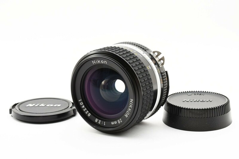 【外観美品】 Nikon Ai NIKKOR 28mm F2.8S Ai-S 単焦点 標準レンズ Fマウント ニコン