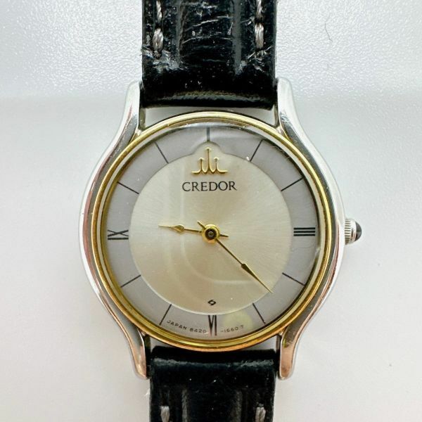 A2405-４-３ １円スタート クオーツ　美品　稼働品　SEIKO　CREDOR　セイコークレドール　１８ｋ　レディース　腕時計