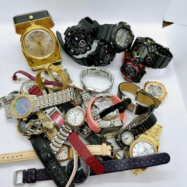 A2405-3-6 １円スタート クオーツ　機械式　ジャンクまとめ　稼働品あり　SEIKO　海外ブランド　ノーブランド　メンズ腕時計　　