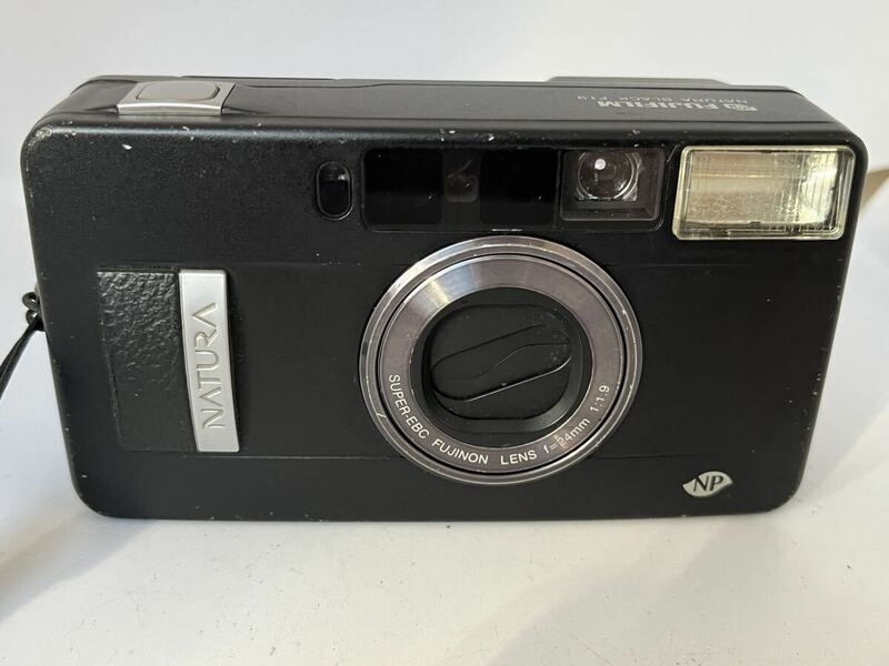 1円スタートFUJIFILM NATURA BLACK F1.9 レンジファインダー コンパクトフィルムカメラ 富士フィルム ナチュラ 通電確認済み