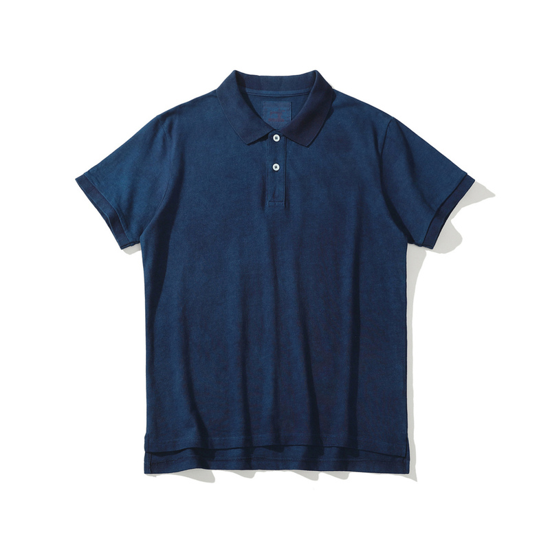 ハンドメイド 藍染 Tシャツ メンズ 半袖 Tシャツ 8.8oz 綿100% ポロシャツ スウェット インディゴ 濃紺 ヴィンテージ S/M/L