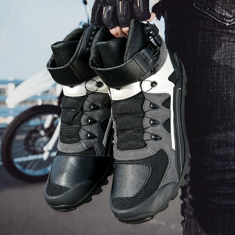 新品 オートバイ用 ライディングシューズ メンズ バイクシューズ バイク用 スニーカー 靴 履きやすい 通気性 耐磨耗性 滑り止め 28cm