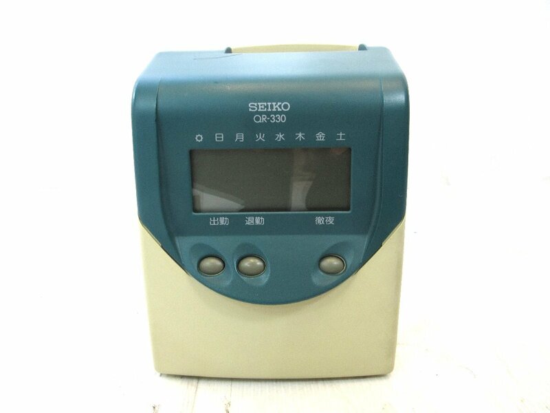 ☆980円スタート☆中古品☆ SEIKO QR-350 / タイムレコーダー / タイムカード / シフト管理 / オフィス用品 / 名古屋発6-27△