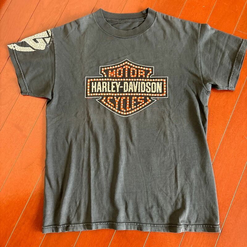 HARLEY DAVIDSON ハーレーダビッドソン Tシャツ ブラック ビンテージ USA製 80s 90s 黒　