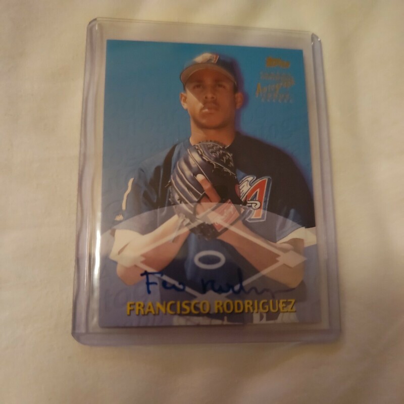 超激レア 2000 Topps Traded Francisco Rodriguez K-Rod SSP RC auto 直筆サイン ＃TTA38 MLB レジェンド 名クローザー デザインかっこいい