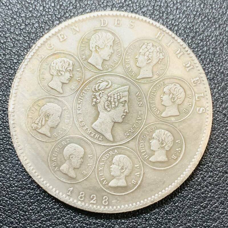 銀貨　古銭　1828年　ルートヴィヒ1世　王族　コイン　硬貨　