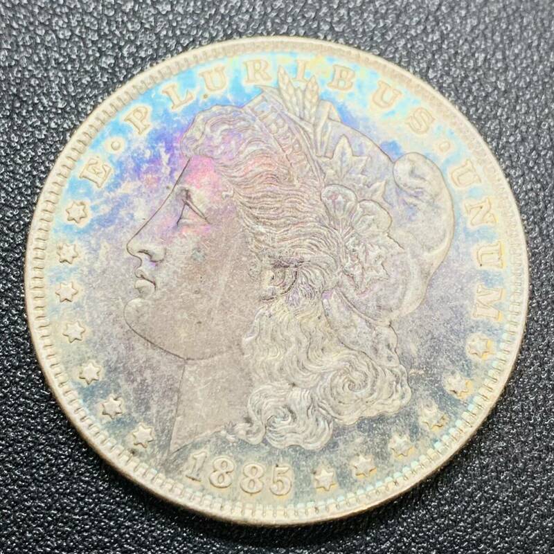 銀貨　古銭　アメリカ　1885年　自由の女神　リバティ　エ・プルリブス・ウヌム 合衆爲一　イーグル　1ドル　大型　コイン　硬貨