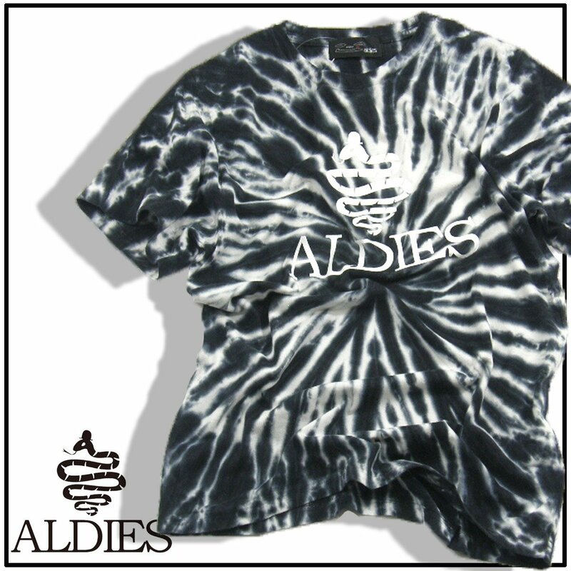 新品 ALDIES 【タイダイ柄】 半袖 Tシャツ M アールディーズ 綿 コットン ★352371 海 川 山 アウトドア キャンプ フェス ユニセックス