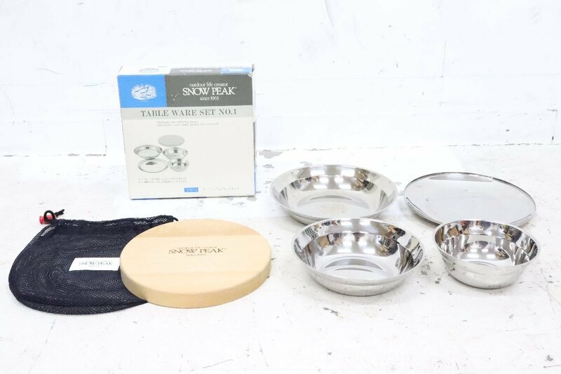 snow peak TABLE WARE SET スノーピーク テーブルウェアセット No.1 TW-1 キャンプ アウトドア