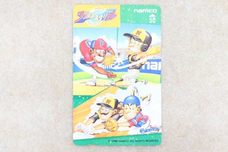 ■未使用■美品■ namco ナムコ プロ野球 ワールドスタジアム 1988年 テレカ テレホンカード