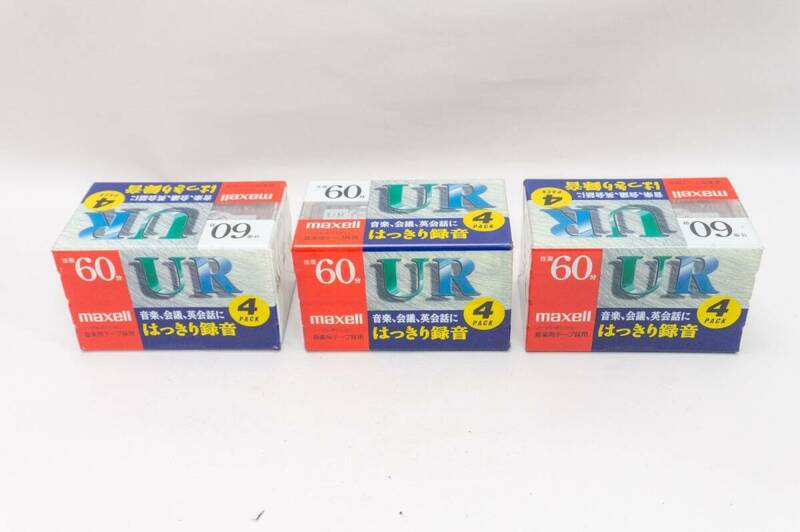 maxell カセットテープ UR60 ４本パック×３セット