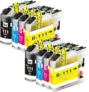 brother インクカートリッジ ブラザー LC111互換プリンターインクLC111-4PK 8本セット(4色セットx2) LC