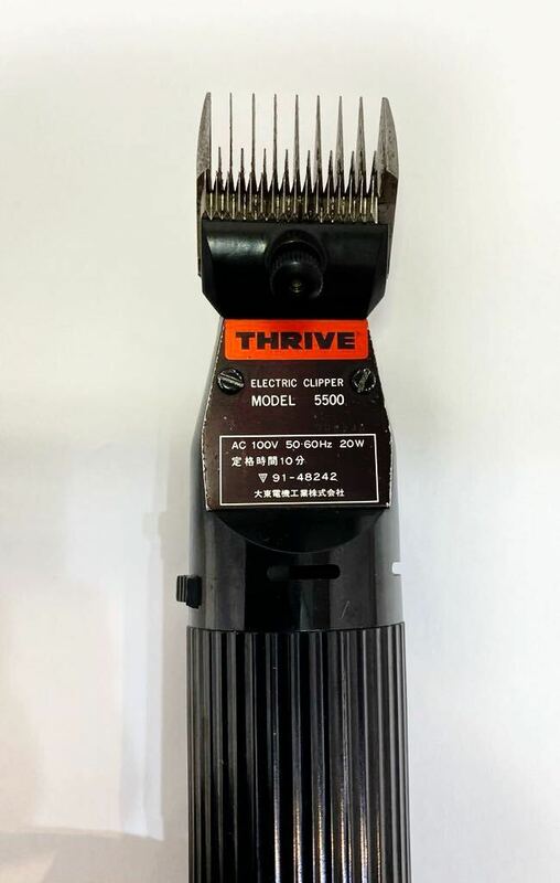 THRIVE スライヴ 5500 電動バリカン ブラック 動作品 大東電機 理容 美容