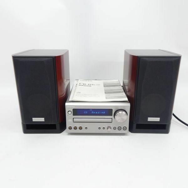 tyom1433-1 525 ONKYO オンキョー ミニコンポ CDレシーバー CR-D1 LTD/スピーカー D-112E LTD セット 取扱説明書付き 通電確認済み 現状品