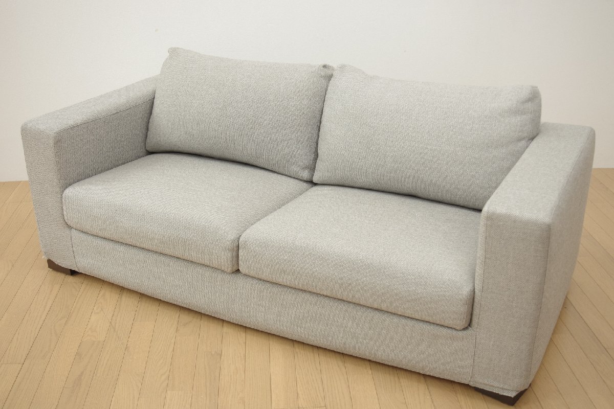 展示品 エスティック estic formax 2人掛けソファ 2P フォルマックス フェザークッション ライトグレー ファブリック モダンリビング 応接