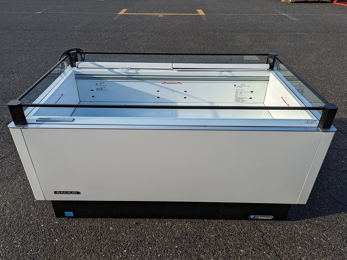 美品 フクシマガリレイ 平型 オープン冷凍冷蔵ショーケース AMC-51PGFTAXNR フリーザー 1500×900mm 2024年製 中古 3相200V 営業所止め