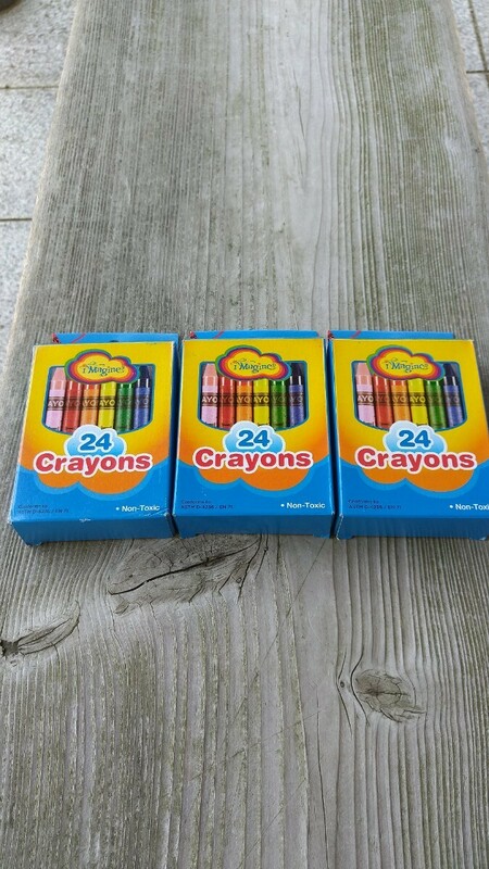 crayons 24色 クレヨン 3個セット 新品未使用ふ