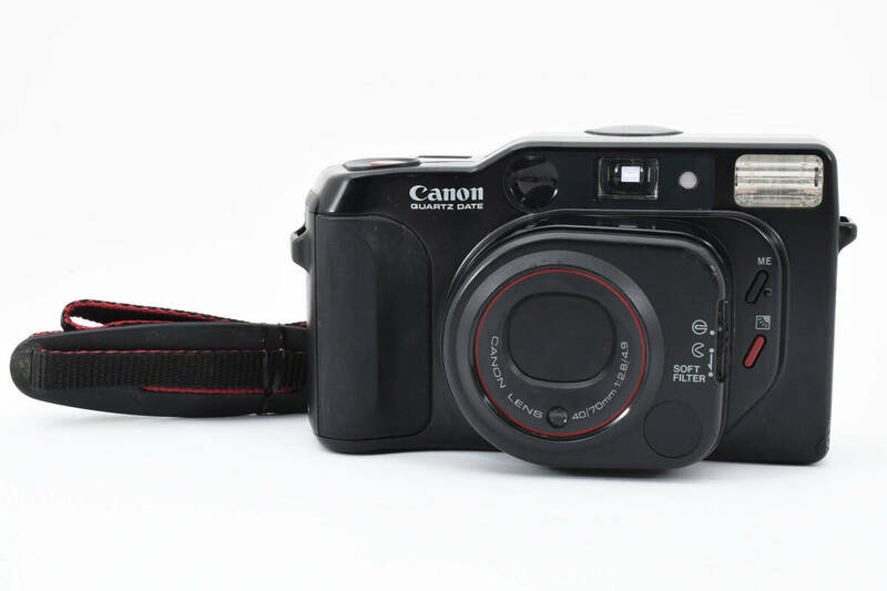 ★実写済・完動品★キヤノン CANON Autoboy TELE ブラック 簡単フィルムカメラ　