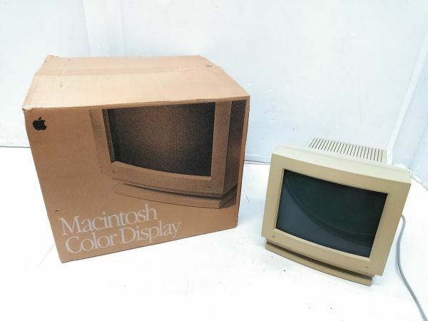 ♪Apple Macintosh Color Display M1212　カラー ディスプレイ　14インチ CRT PCモニター 動作未確認 元箱付き A060509N @160♪